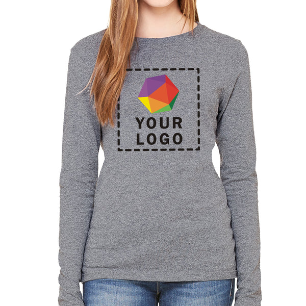 Bella + Canvas Custom Printed Ladies Jersey Long-Sleeve T-Shirt - B6500