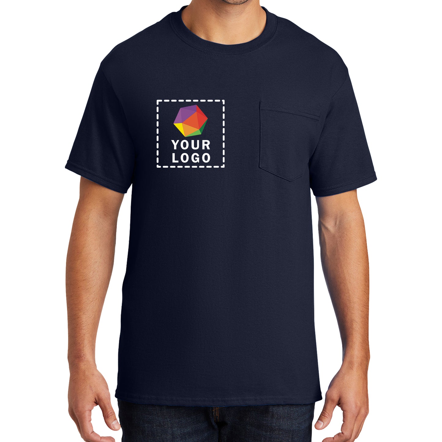 Port & Company® Custom Printed Essential Pocket Tee - PC61P