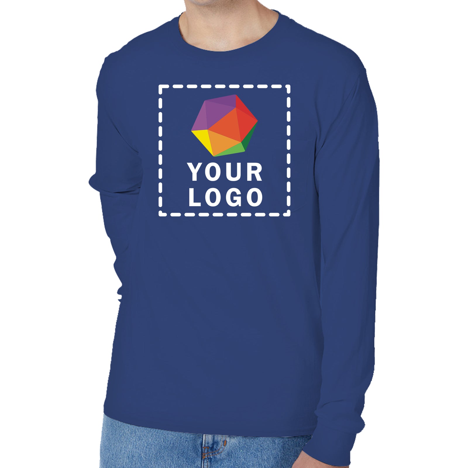 Hanes Men's Authentic-T Long-Sleeve Pocket T-Shirt - 5596
