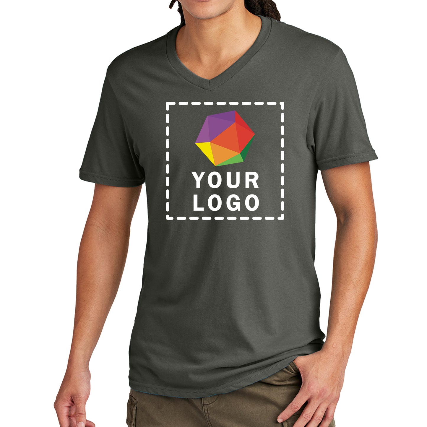 District® Custom Printed Very Important Tee ® V-Neck - DT6500