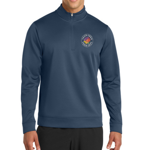 Port & Co™ Custom Embroidered Performance Fleece 1/4-Zip Pullover Sweatshirt  -  PC590Q