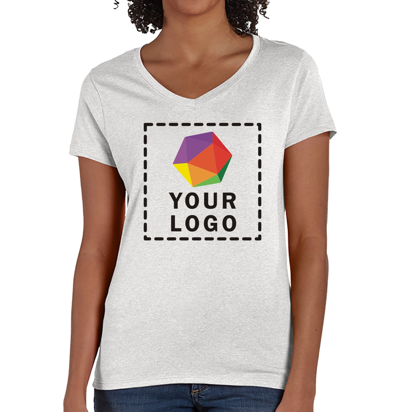 Hanes Ladies' Perfect-T Triblend V-Neck T-shirt - 42VT