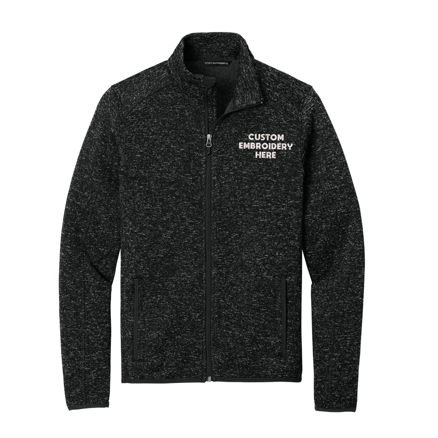 Port Authority® Custom Embroidered Sweater Fleece Jacket - F232