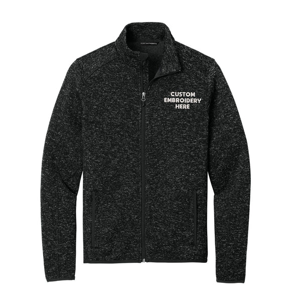 Port Authority® Custom Embroidered Sweater Fleece Jacket - F232