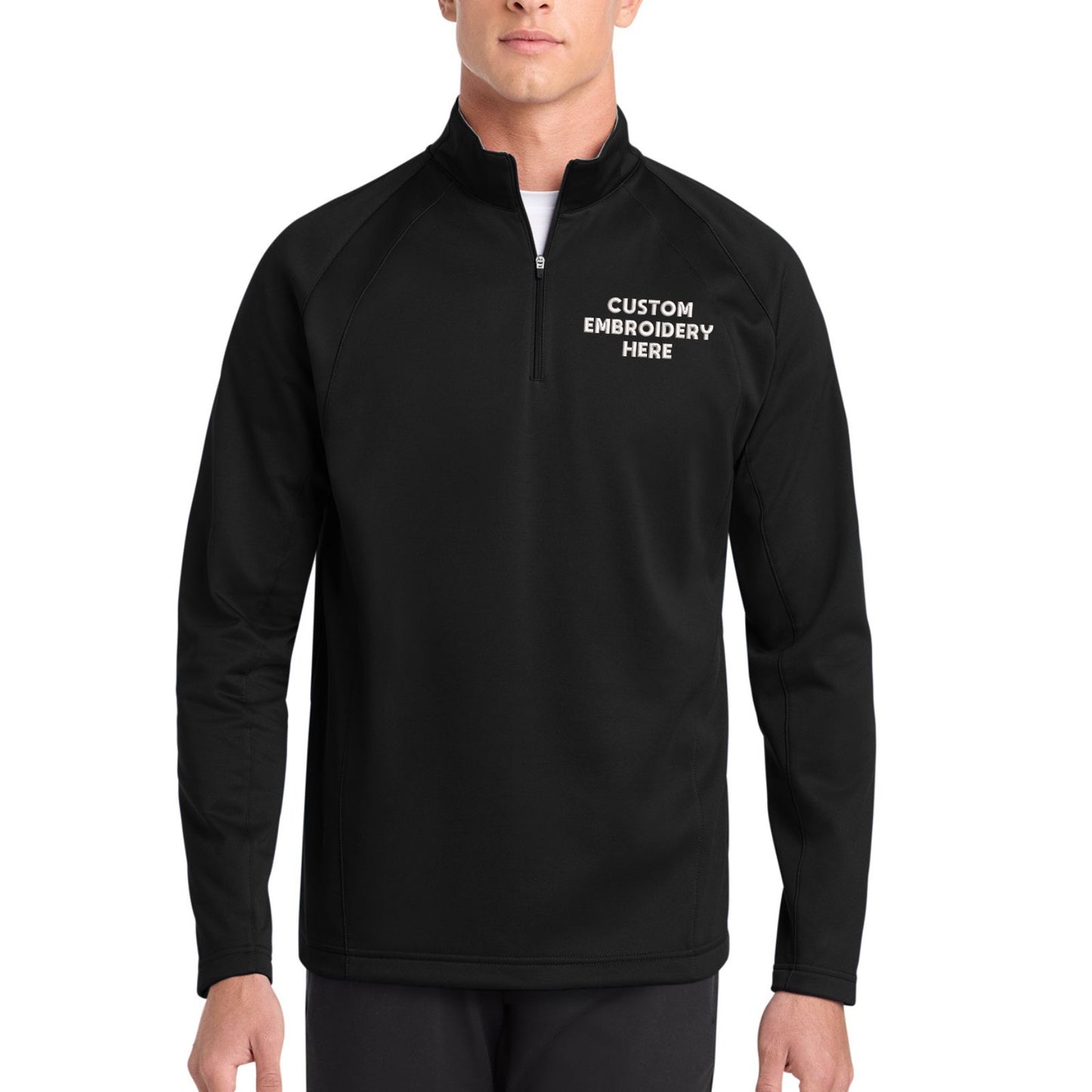 Sport-Tek® Sport-Wick® Custom Embroidered Fleece 1/4-Zip Pullover - F243