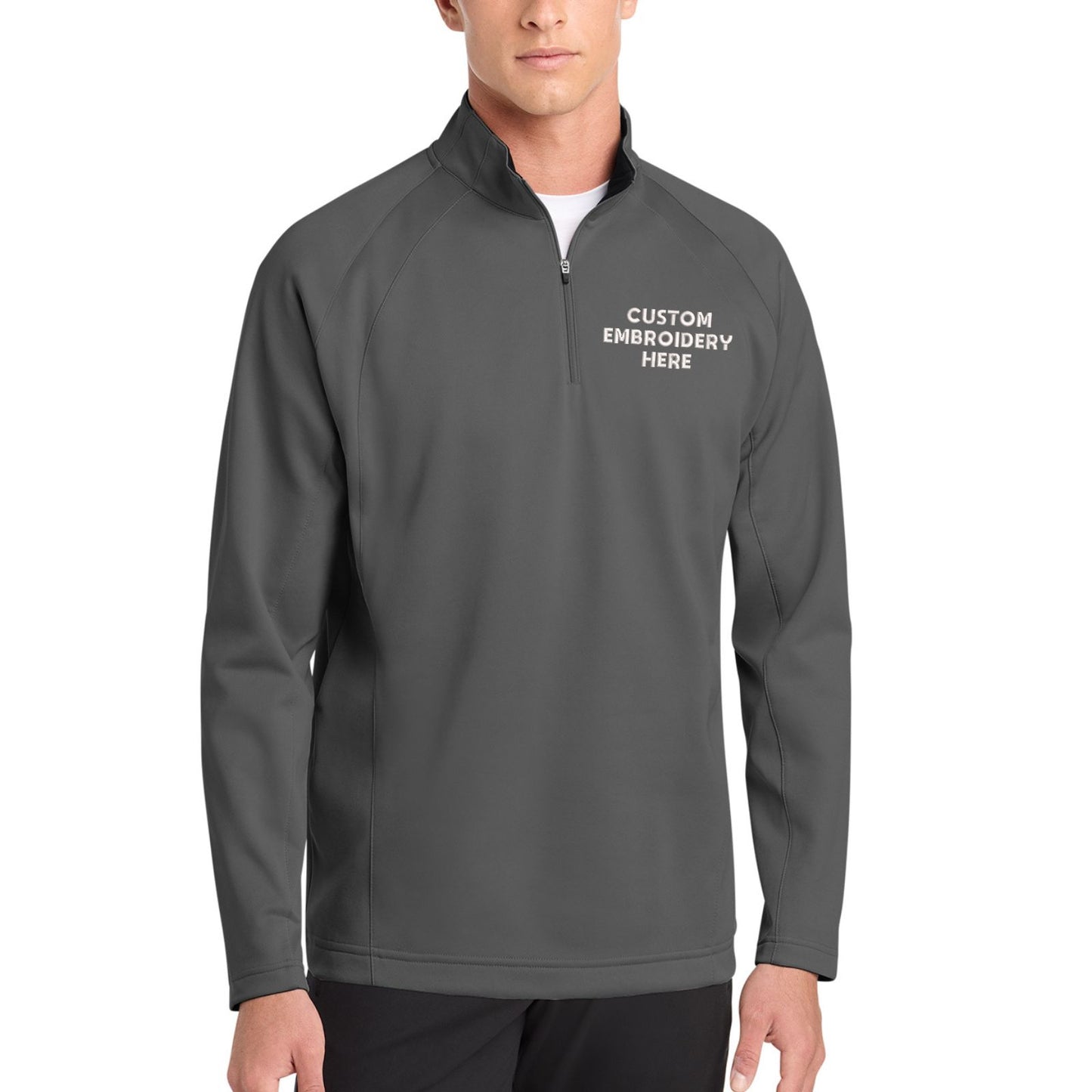 Sport-Tek® Sport-Wick® Custom Embroidered Fleece 1/4-Zip Pullover - F243