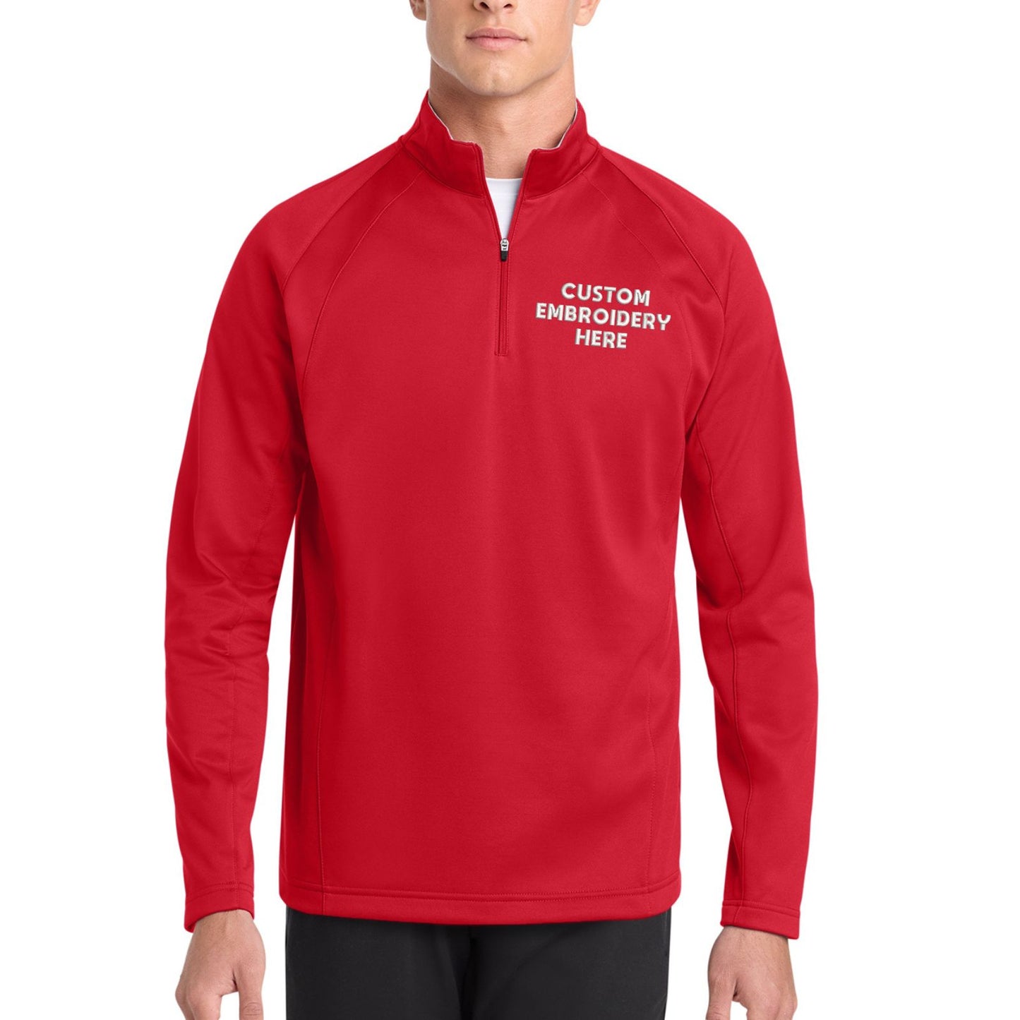 Sport-Tek® Sport-Wick® Custom Embroidered Fleece 1/4-Zip Pullover - F243