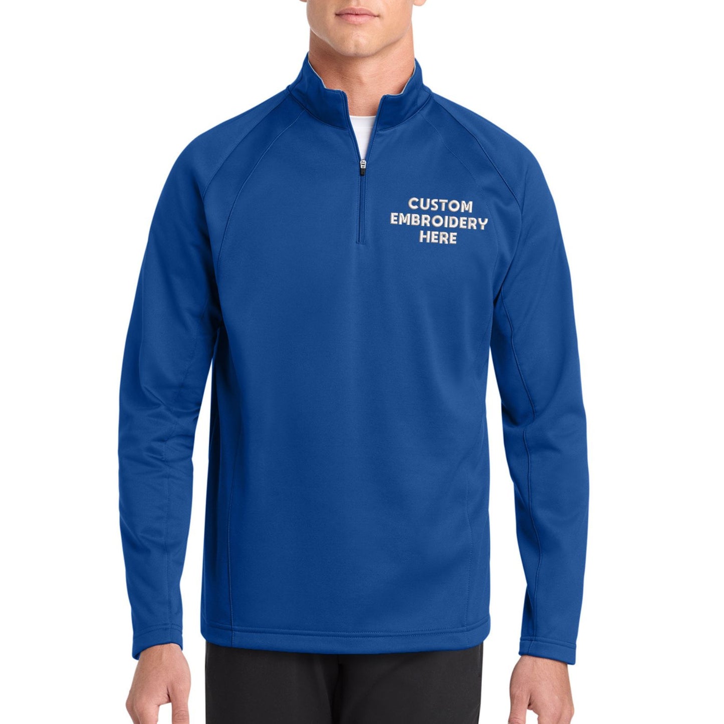 Sport-Tek® Sport-Wick® Custom Embroidered Fleece 1/4-Zip Pullover - F243