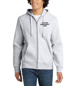 Sport-Tek® Custom Embroidered Super Heavyweight Full-Zip Hooded Sweatshirt - F282