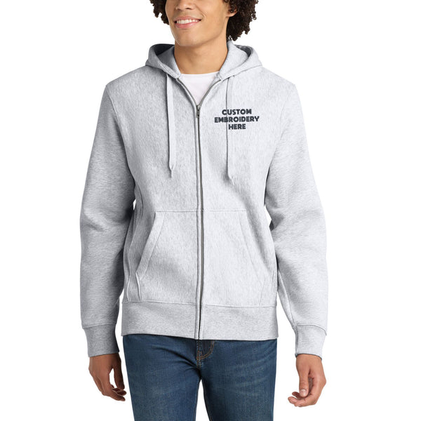 Sport-Tek® Custom Embroidered Super Heavyweight Full-Zip Hooded Sweatshirt - F282