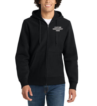 Sport-Tek® Custom Embroidered Super Heavyweight Full-Zip Hooded Sweatshirt - F282