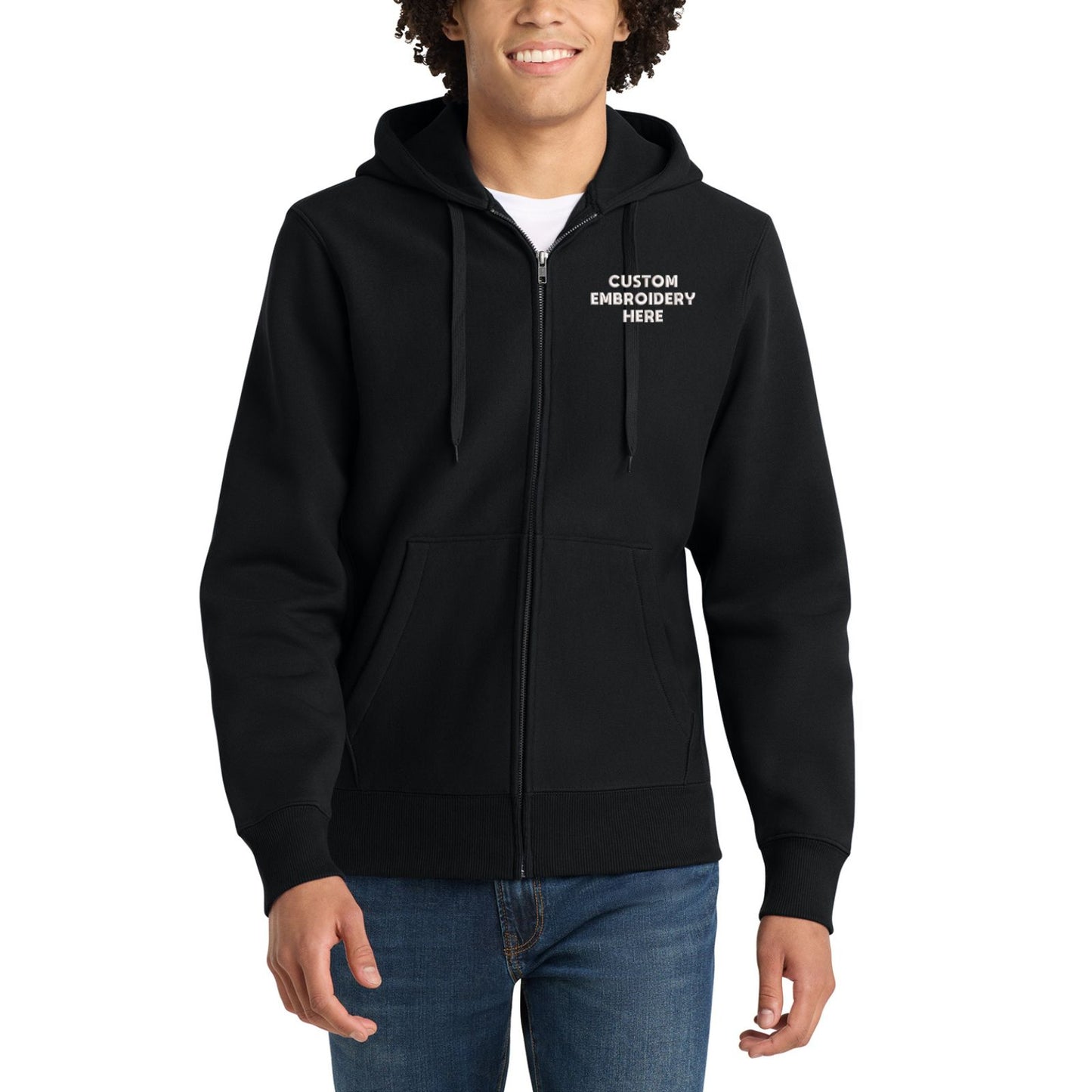 Sport-Tek® Custom Embroidered Super Heavyweight Full-Zip Hooded Sweatshirt - F282