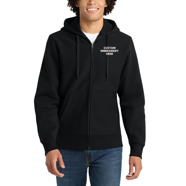 Sport-Tek® Custom Embroidered Super Heavyweight Full-Zip Hooded Sweatshirt - F282