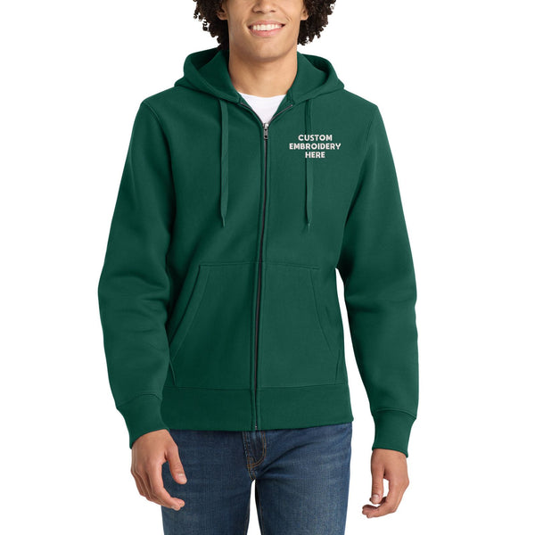 Sport-Tek® Custom Embroidered Super Heavyweight Full-Zip Hooded Sweatshirt - F282