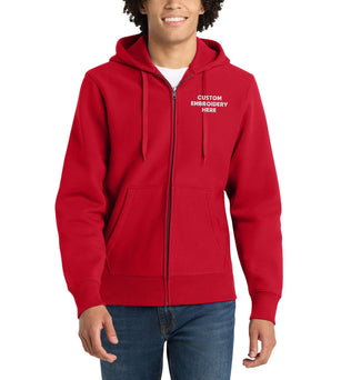 Sport-Tek® Custom Embroidered Super Heavyweight Full-Zip Hooded Sweatshirt - F282