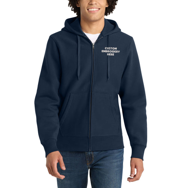 Sport-Tek® Custom Embroidered Super Heavyweight Full-Zip Hooded Sweatshirt - F282