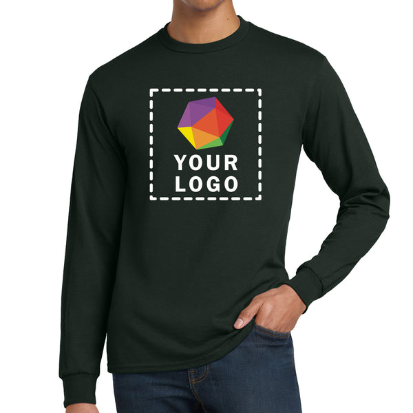 Gildan® Custom Printed DryBlend® 50 Cotton/50 Poly Long Sleeve T-Shirt - 8400