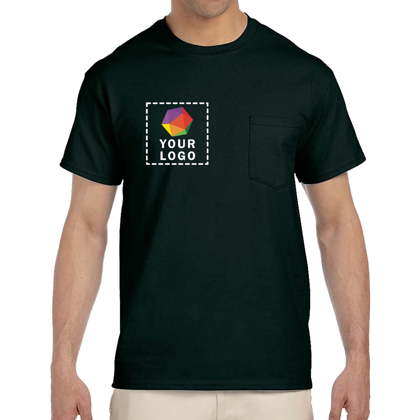 Gildan Custom Printed Adult Ultra Cotton®Pocket T-Shirt - G2300