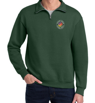 Jerzees®  Custom Embroidered NuBlend® 1/4-Zip Cadet Collar Sweatshirt - 995M