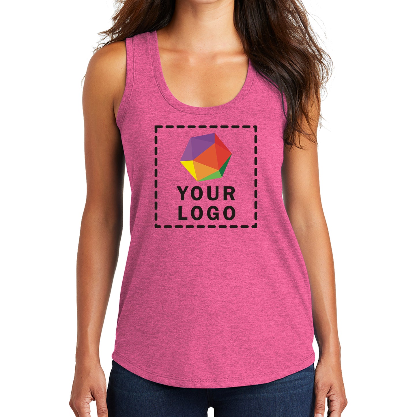 District® Custom Printed Women’s Perfect Tri ® Racerback Tank - DM138L