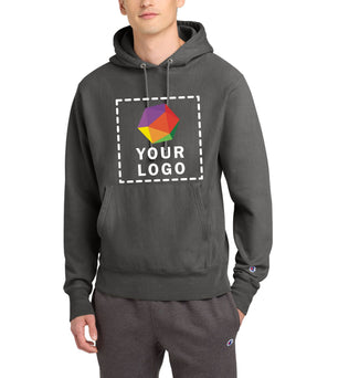 Champion® Reverse Weave® Custom Printed Garment-Dyed Hooded Sweatshirt - GDS101