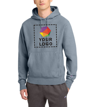 Champion® Reverse Weave® Custom Printed Garment-Dyed Hooded Sweatshirt - GDS101