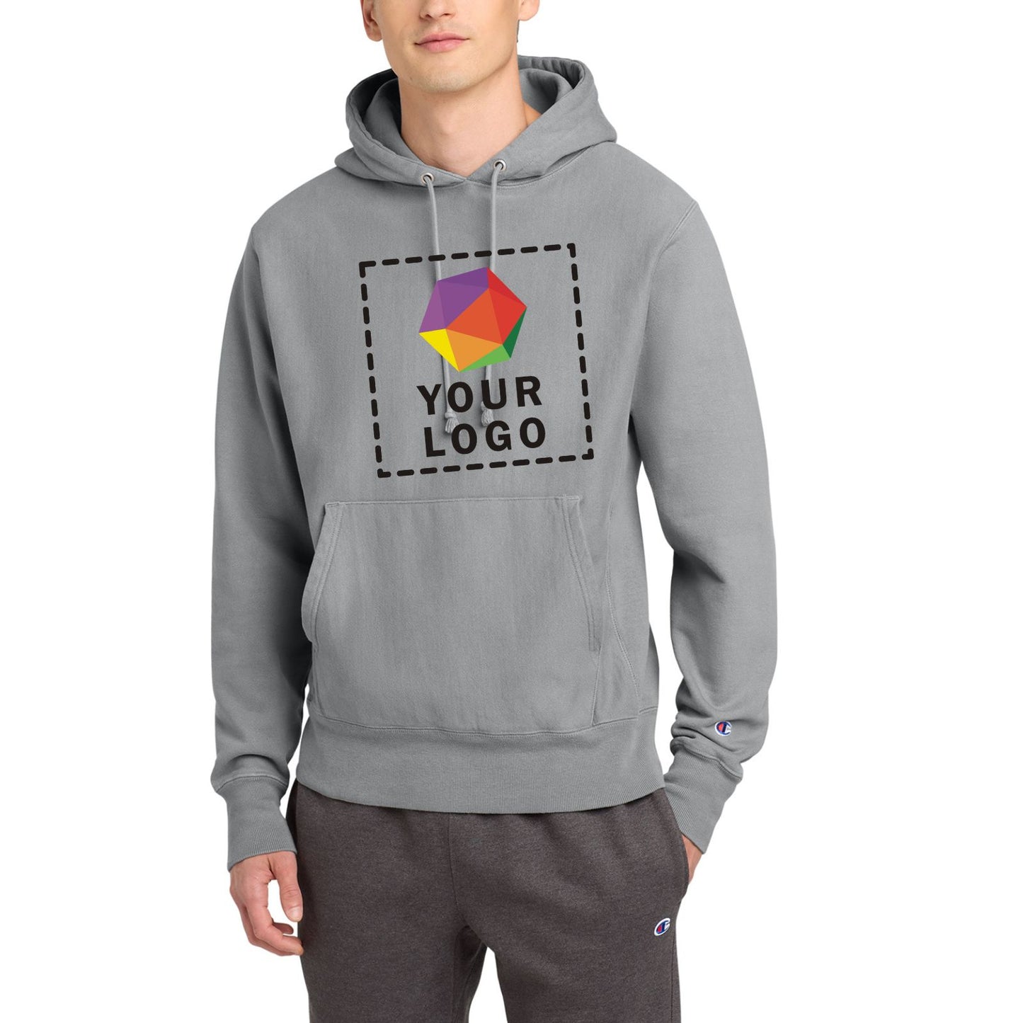 Champion® Reverse Weave® Custom Printed Garment-Dyed Hooded Sweatshirt - GDS101