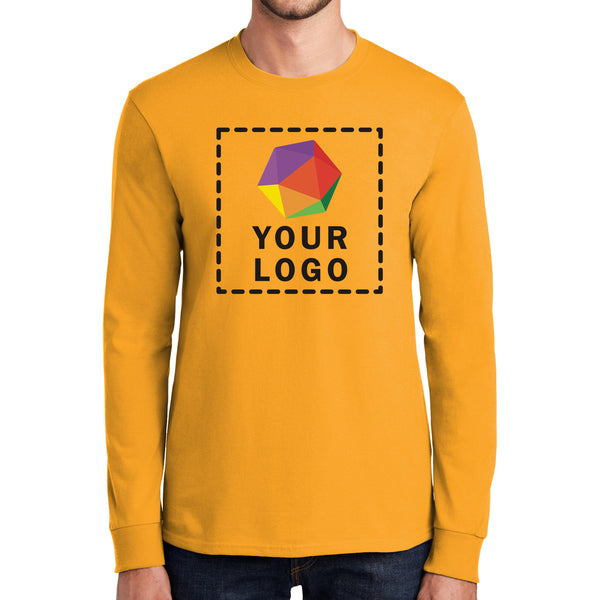 Port & Company® Custom Printed Long Sleeve Essential Tee - PC61LS