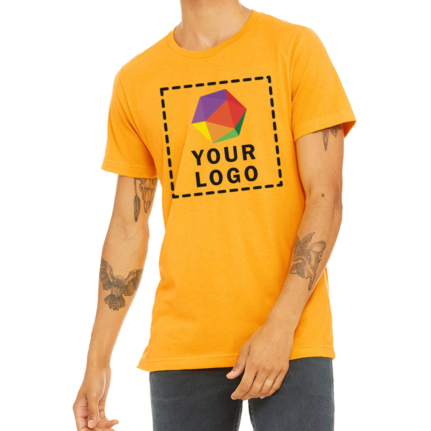 Bella + Canvas Custom Printed Unisex Jersey T-Shirt -3001C