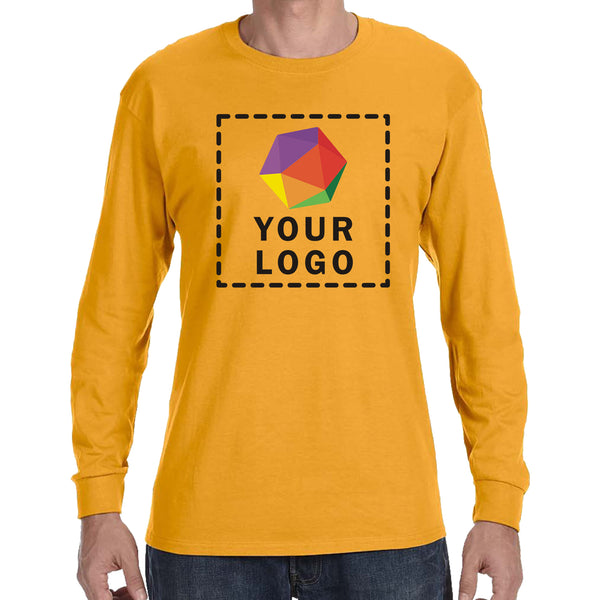 Jerzees® Dri-Power® 50/50 Cotton/Poly Custom Printed Long Sleeve T-Shirt. 29LS