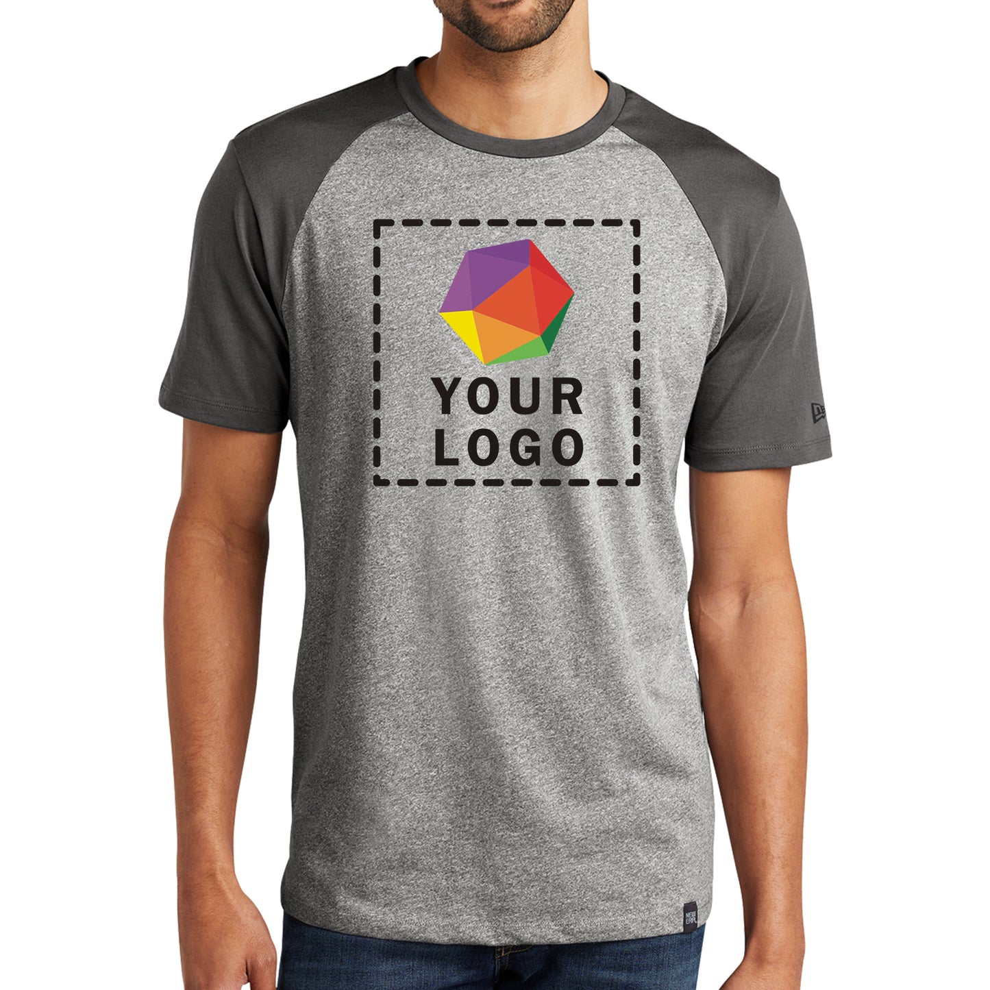 New Era® Custom Printed Heritage Blend Varsity Tee - NEA107