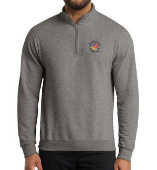 Port & Co™ Custom Embroidered Core Fleece 1/4-Zip Pullover Sweatshirt  -  PC78Q