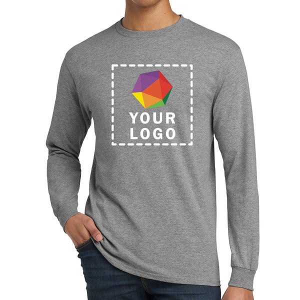 Gildan® Custom Printed DryBlend® 50 Cotton/50 Poly Long Sleeve T-Shirt - 8400
