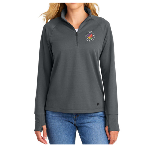 New Era® Women’s Custom Embroidered Stand Out 1/4-Zip - LNEA515