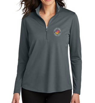 Port Authority® Custom Embrodiered Women's Dry Zone® UV Micro-Mesh 1/4-Zip  -  LK112