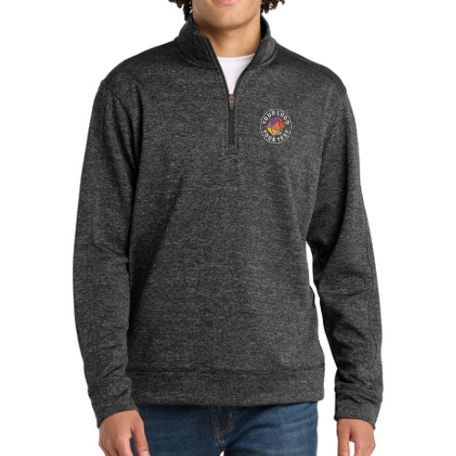 Sport-Tek® Custom Embroidered PosiCharge® Electric Heather Fleece 1/4-Zip Pullover  -  ST226