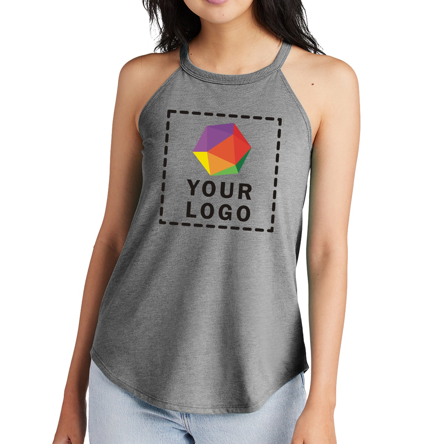 District® Custom Printed Women’s Perfect Tri ® Rocker Tank - DT137L