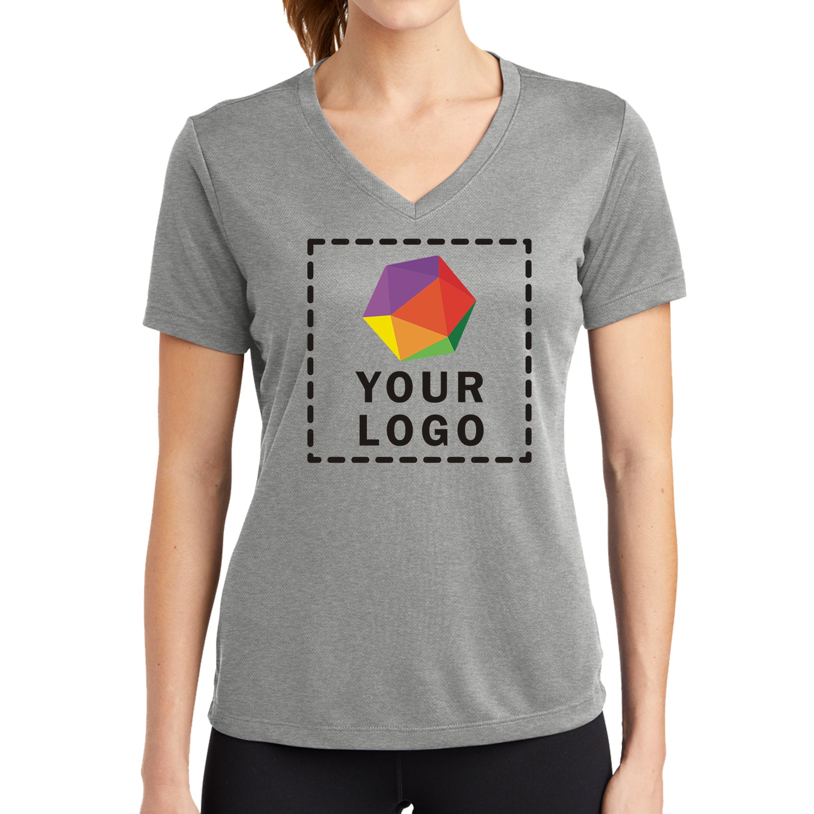Sport-Tek® Women's PosiCharge® RacerMesh® V-Neck Tee - LST340