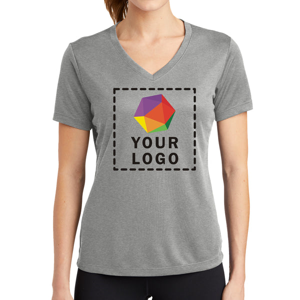 Sport-Tek® Custom Printed Women's PosiCharge® RacerMesh® V-Neck Tee - LST340