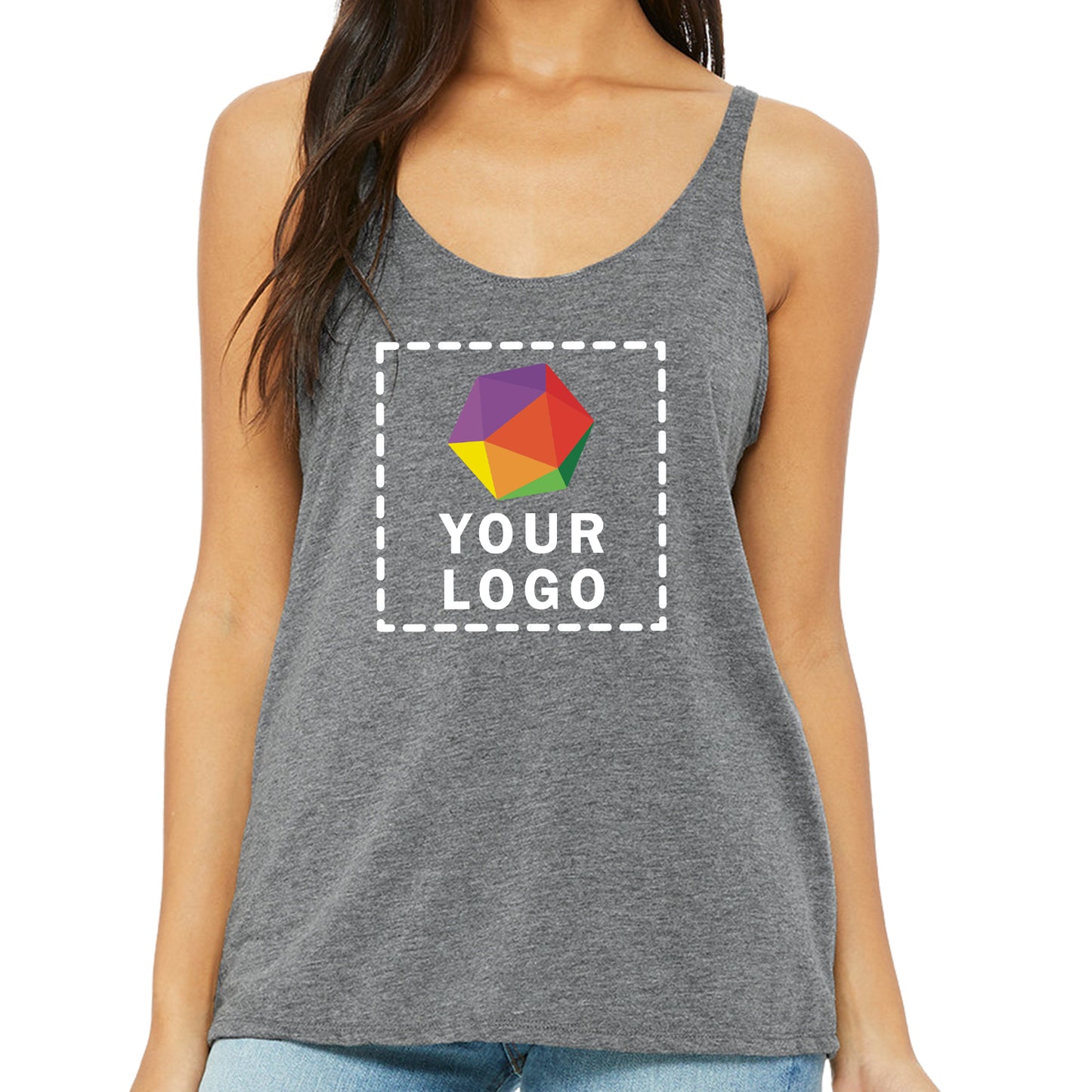 Bella + Canvas Custom Printed Ladies' Slouchy Tank - 8838