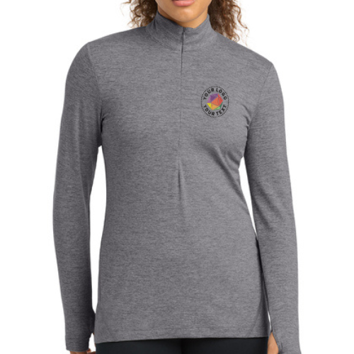 Sport-Tek® Custom Embroidered Women's Exchange 1.5 Long Sleeve 1/2-Zip  -  LST711