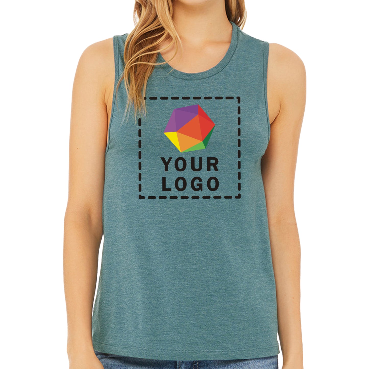 Bella + Canvas Custom Printed Ladies' Jersey Muscle Tank - b6003