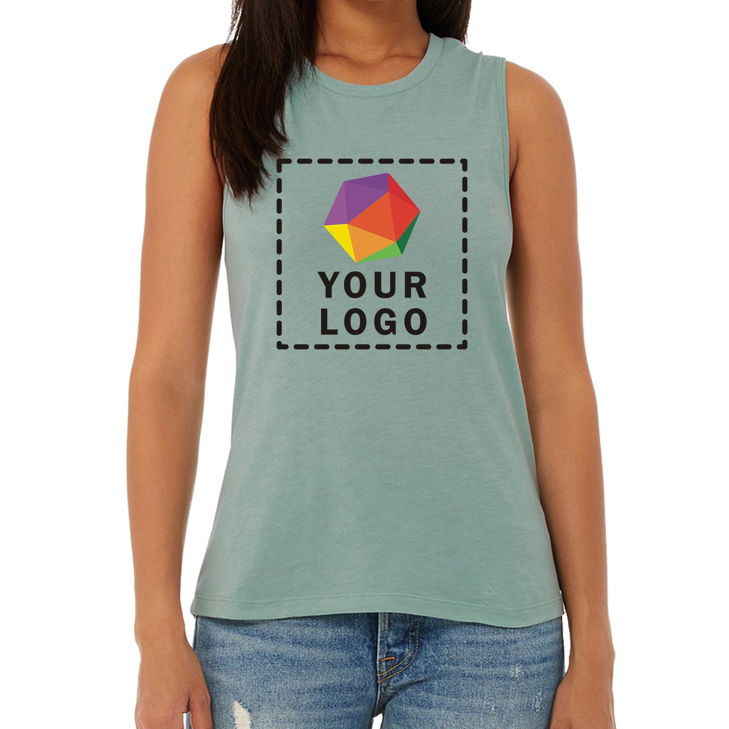 Bella + Canvas Custom Printed Ladies' Jersey Muscle Tank - b6003