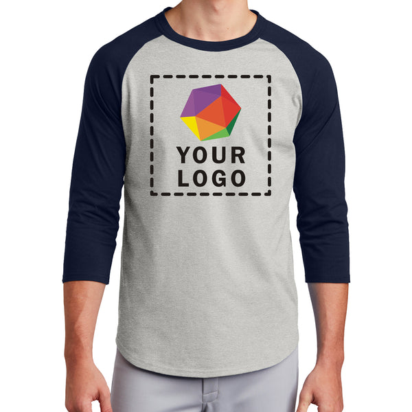Sport-Tek® Custom Printed Colorblock Raglan Jersey - T200