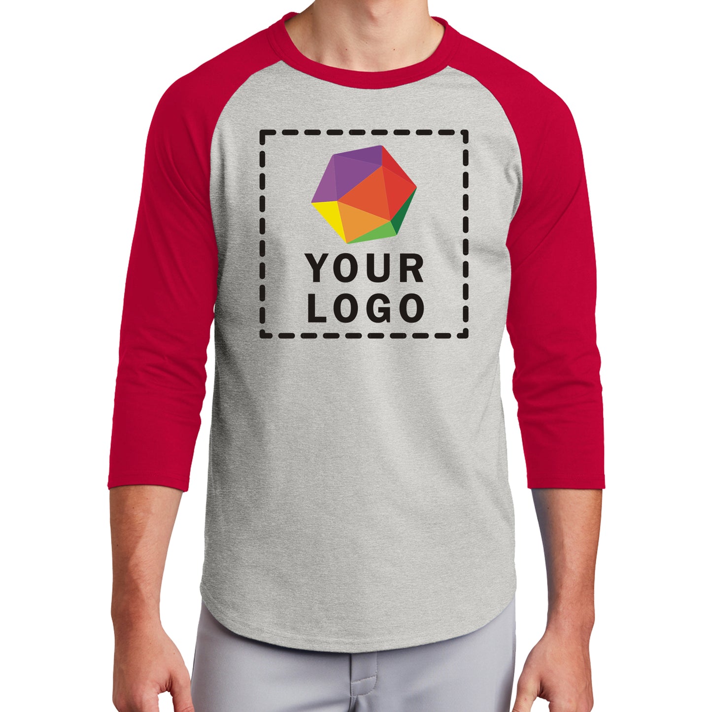 Sport-Tek® Custom Printed Colorblock Raglan Jersey - T200