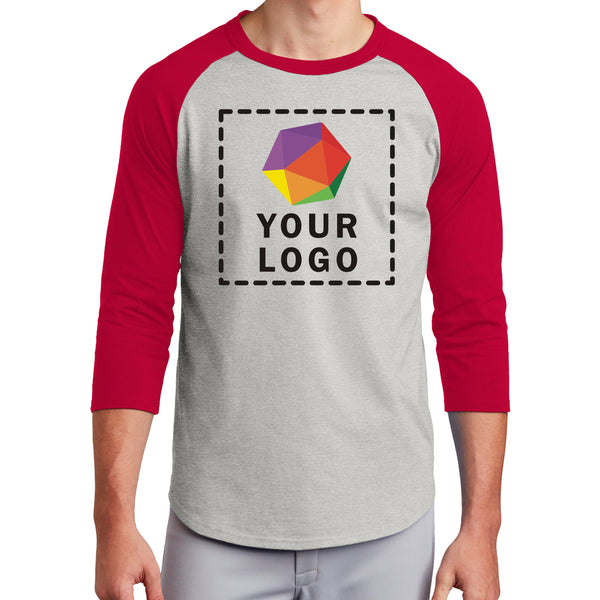 Sport-Tek® Custom Printed Colorblock Raglan Jersey - T200
