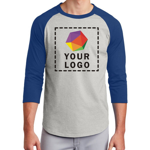 Sport-Tek® Custom Printed Colorblock Raglan Jersey - T200