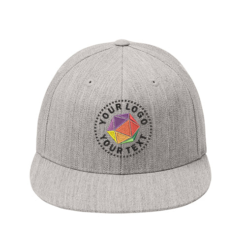 Port Authority® Flexfit 210® Custom Embroidered Flat Bill Cap - C808