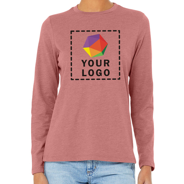 Bella + Canvas Custom Printed Ladies Jersey Long-Sleeve T-Shirt - B6500
