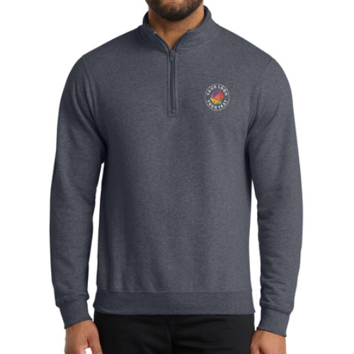 Port & Co™ Custom Embroidered Core Fleece 1/4-Zip Pullover Sweatshirt  -  PC78Q